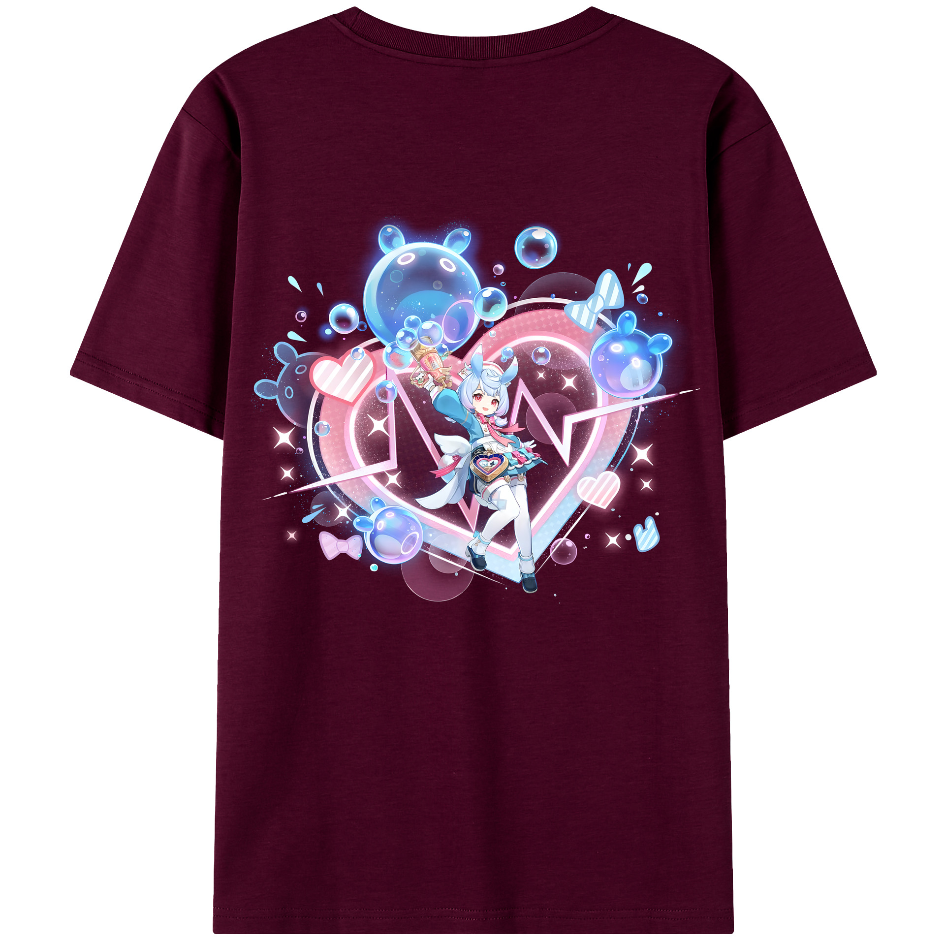 げんし神 シゲウィン genshin Shigewin レディース半袖Tシャツ(バックプリント)